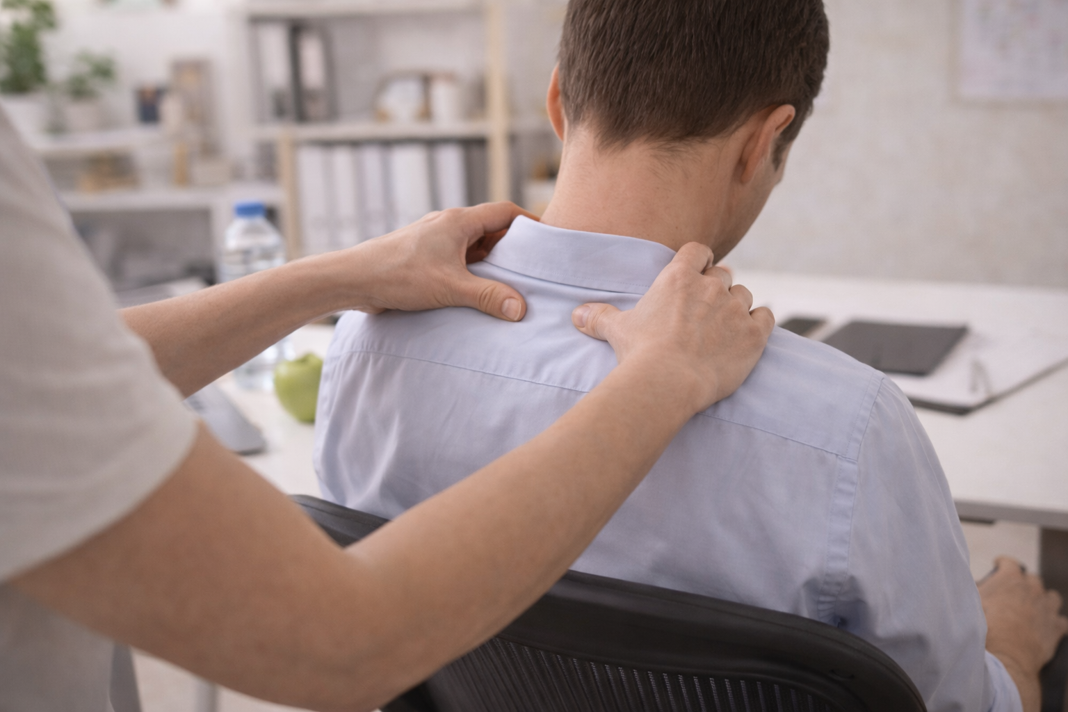 Massagen am Arbeitsplatz – Platzhalterbild